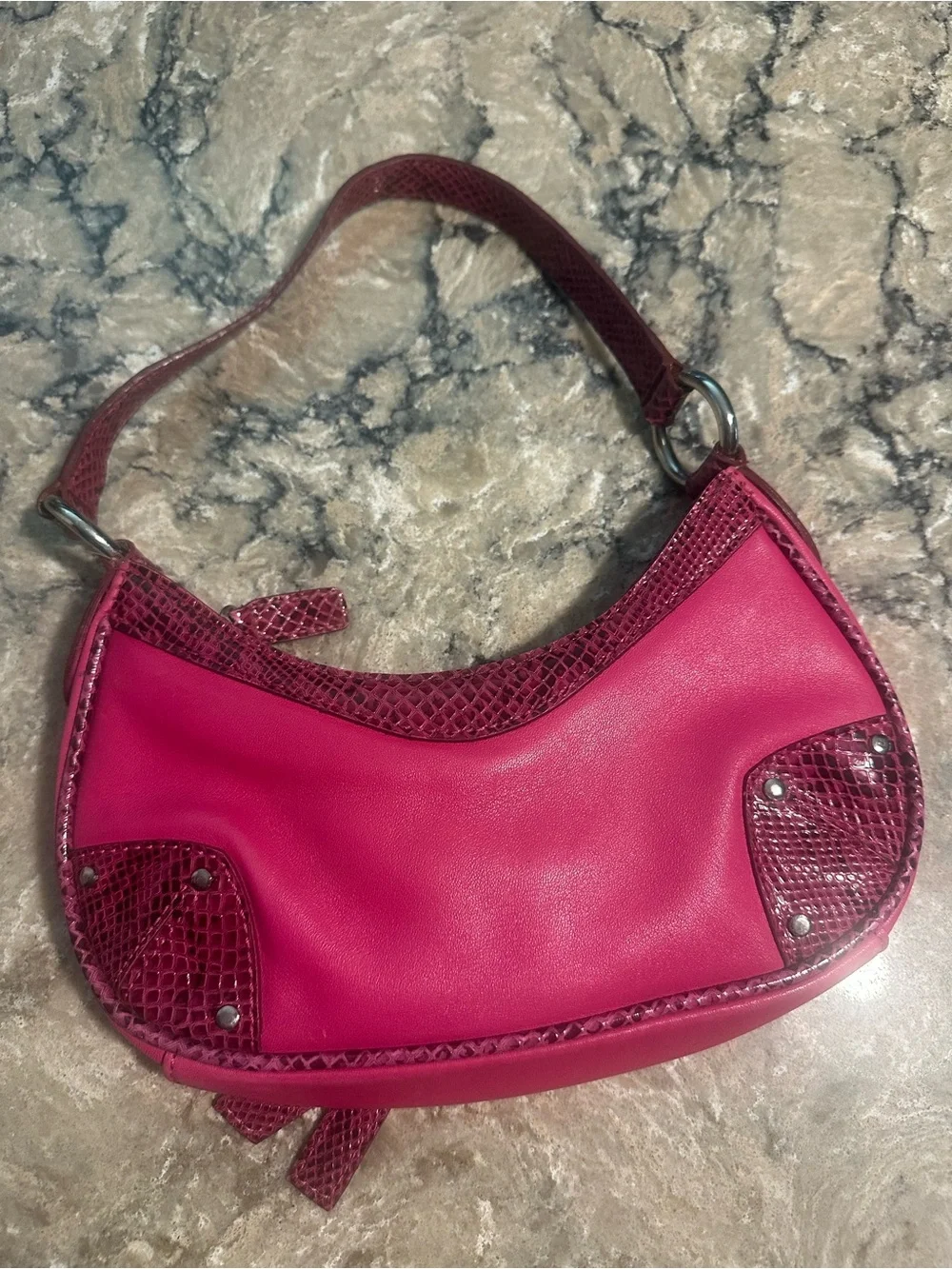 Vintage BCBG girls hot pink shoulder bag